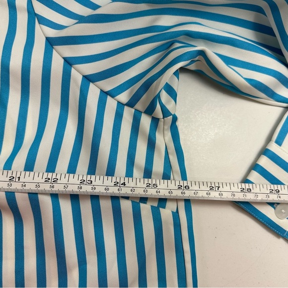 NWOT Linea by Louis Dell'Olio Stand Collar Striped Shirt Women’s Plus 20W - Picture 6 of 10